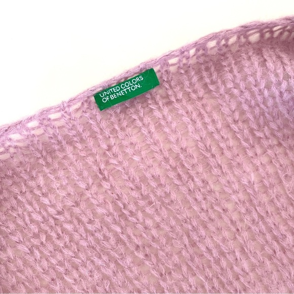 United Colours Of Benetton Knitted Open Front Mohair Cardigan - Picture 5 of 9